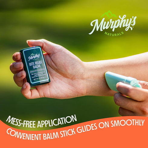 Murphy’s Naturals Insect Bite Relief Balm Stick, Travel-Friendly, Soothes Bug Bites with Plant-Based Oil, 0.5oz, 3-Pack
