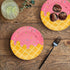 HSPAIDYP 50 Plates,7" Pcs Ice Cream Party Supplies Ice Cream Paper Ice Cream Dessert Plates Sweet One Popsicle Plates