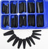 LoveOurHome 100pc Coffin Press on Nails, Medium Ballerina Acrylic Fake Nails, Matte Black Full Cover Nail Tips for Women