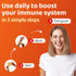 The Friendly Patch Shield Immunity Support Patch | Wearable Immune Boosters with Vitamin D3, C, Zinc | 28 Patches