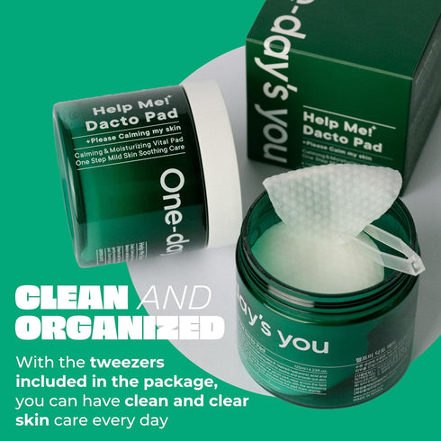 ONE-DAY’S YOU Help Me Dacto Pad | Korean Toner Pads with Glycolic Acid & Salicylic Acid for Face (60 sheets)