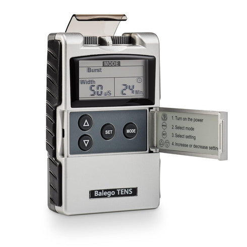 Balego TENS Machine Digital 100mA Edition with Kit, 5 Therapy Modes for Pain Relief
