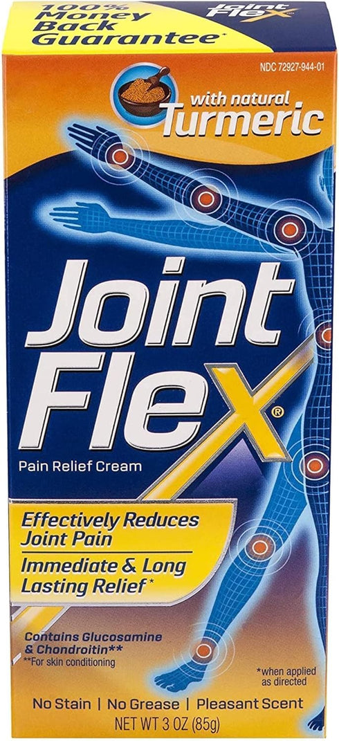 JOINTFLEX Pain Relief Cream with Turmeric, 3 Ounce Tube for Arthritis Joint Pain Relief