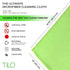 TiLO Microfiber Cleaning Cloth – 19 x 13-inch Ultra-Absorbent Reusable Polishing Cloth for Dust and Dirt (Green)