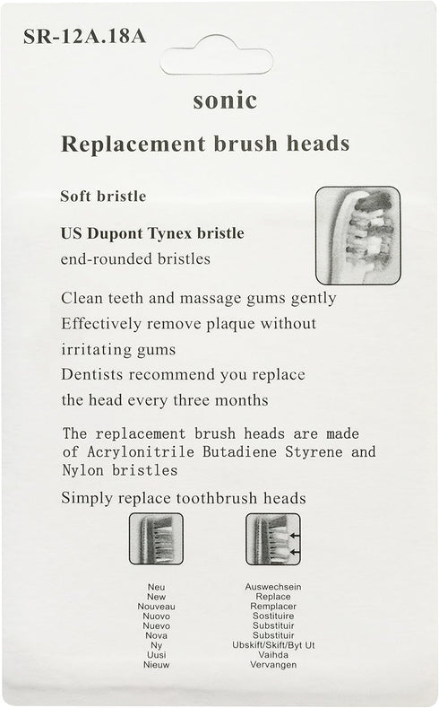 Generic Toothbrush Heads Compatible with Oral B Sonic Complete & Vitality Sonic (20 Count)