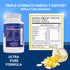 TRUTHENTICS Omega 3 Fish Oil, 2400 mg Triple Strength, Burp-Free Lemon Flavor, 60 Softgels