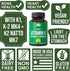 Vitamin K with Whole Food Blend of 25+ Vegetables and Fruits for Max Absorption | Vegan Capsules Supplement
