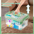 UNITED FLAMES 2-Pack Clear Medicine Storage Box, First Aid Box Empty with Locking Lid & Handle, Medicine Organizer Box