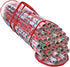 Primode Wrapping Paper Storage Bag, Gift Wrap Organizer for 40 Inch Rolls, Heavy Duty Clear PVC Bag (Red)