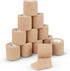 Ever Ready First Aid Self Adherent Cohesive Bandages, 3" x 5 Yards, 12 Count, Tan