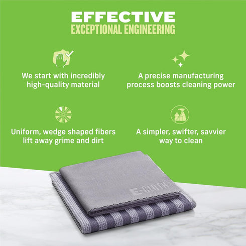 E-Cloth Stainless Steel Cleaning Kit for Home Appliances, Washable and Reusable, 100 Wash Promise