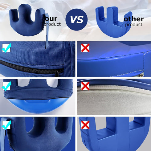 YHK Inflatable Turning Device, Bedridden Turnover Pillow, Prevent Muscle Atrophy with Polyester Removable Pillowcase
