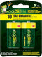 GoGreen Power (24004) Eco-Friendly Alkaline D Batteries, No Lead, Cadmium or Mercury, Pack of 2
