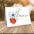 Quni Set (24 Brand Floral Thank You Cards - Floral Note Card cards and blank envelopes)