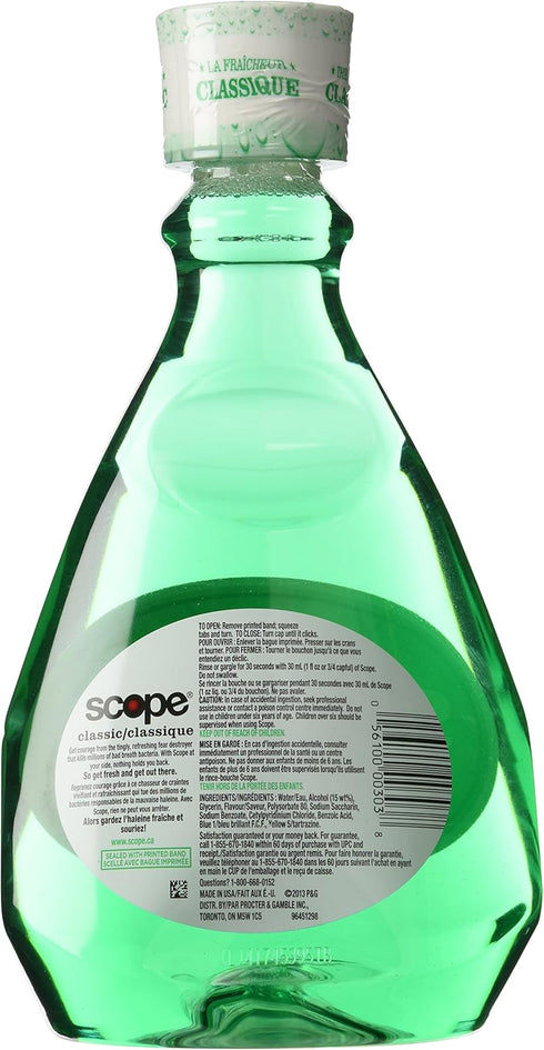 Scope 33.8 Oz (2 Pack) Mouthwash Original Mint