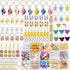 NAISKA 185Pcs Gold Butterfly Hair Jewelry | Gold Braid Hair Clips, Butterflies Charms, Dreadlock Accessories