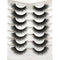 Pooplunch False Eyelashes, Cat Eye Wispy Extensions Faux Mink Lashes, Pack Short Natural Volume Fake Eyelash Strips, 7