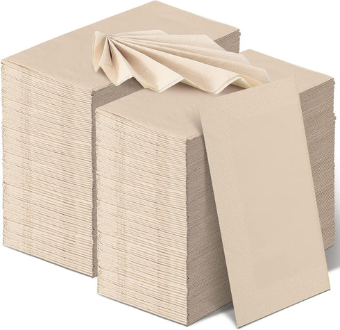 WILLBOND 100 Count Disposable Paper Napkins Bulk Bamboo Paper Towels Disposable Hand