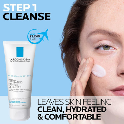 La Roche-Posay Toleriane Double Repair Face Moisturizer, Daily Cream with Ceramide & Niacinamide, Oil-Free,