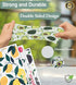 Solvra 10 100% PCS Fruit Print Swedish Dishcloths for Kitchen Biodegradabl, Reusable Cellulose Sponge Cloth, Ultra