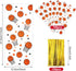 Zonon 100 Pieces Basketball Candy Party Bags with 150 Pieces Gold Twist Ties for Sports Treat Favors