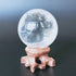 Polar Jade Clear Quartz Crystal Ball with Stand, 45mm/1.8” for Crystal Healing, Meditation, Scrying