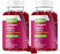 Collagen and Biotin Gummies for Hair, Skin, and Nails, Raspberry Flavored Chewable Vitamins for All Ages