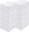 24 Pack 16x19 Bar Mop Towels, White Absorbent Cotton Kitchen Towels for Home, Restaurant, Bar Glass Cleaning - 30 oz