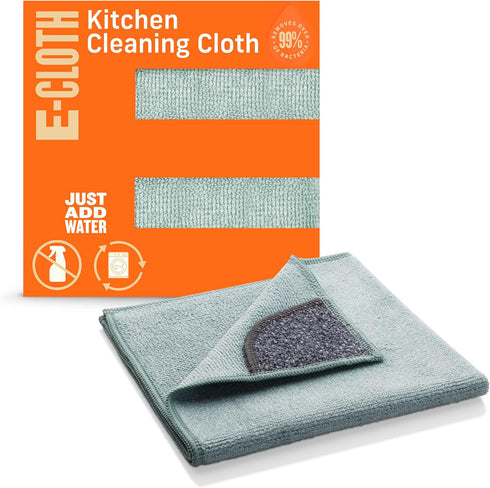 E-Cloth Kitchen Microfiber Cleaning Cloths, Single Pack, Green