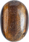 55-60mm Tiger Eye Palm Stone, Natural Body Chakra Balancing Worry Stone, Hand Carved Pocket Massage
