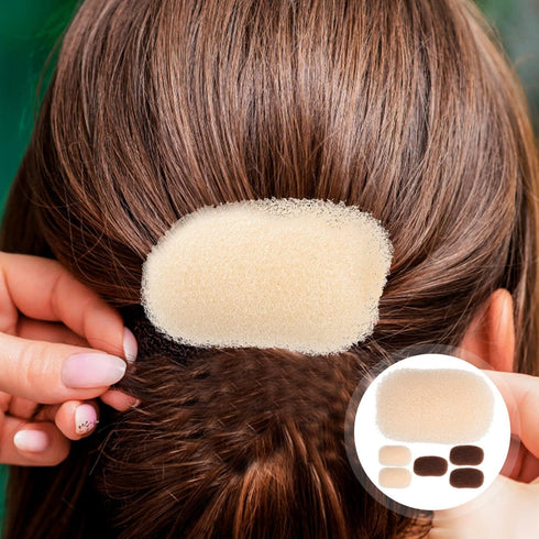 LALAFINA 6Pcs Hair Clips, Bump Up Hair Sponge Volume Insert Comb for Women DIY Hair Style