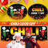 50 Pcs Chili Cook Off Oval Paper Plates, 11 inch Large Disposable Platters for Mexican Fiesta Chili Cooking Competition