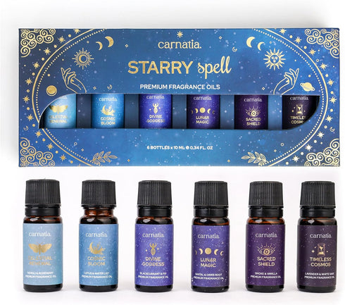 Carnatia Starry Spell Fragrance Oil Set 6 Magical & Calming Aromatherapy Blends