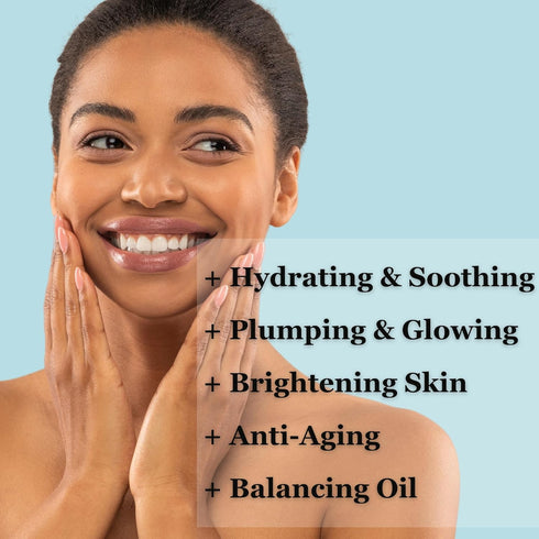 Hyaluronic-Acid Serum for Face, Smoothing Anti Aging Serum with CoQ10, Vit B, C & Chamomile, 1 fl oz
