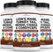 Lions Mane 3000mg 20in1 Mushroom Supplement - Turkey Tail 2000mg, Reishi 1000mg, Cordyceps, Chaga 1000mg - 3 Pack