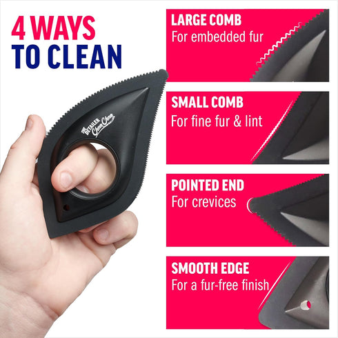 Chom Chom Detailer Tool for Pet Hair Remover and Lint, Portable Multi-Surface Fur Removal Tool for Furniture, Couch