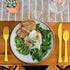 Pack 200 Reusable Yellow Sunshine Plastic Cutlery Assortment - of (Forks, Knives, Spoons) - Perfect for Parties
