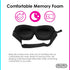 Mumi Sweet Dreams Kit - 3D Memory Foam Sleeping Mask with Adjustable Strap, Blocks Light Effectively, Includes Ear