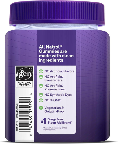 Natrol MelatoninMax Sleep Gummies for Adults, Blueberry Flavor, 10 mg, 80 Count, Up to 80 Day Supply