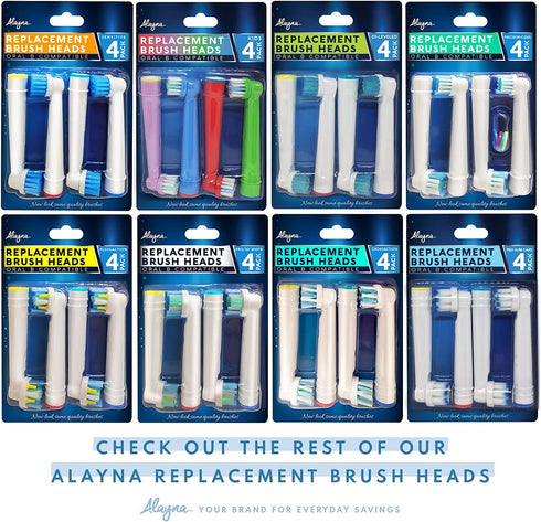 Replacement Brush Heads for Oral B Electric Toothbrush, Precision Brush Heads Refills (12 Pk)