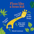 GuruNanda Dental Floss Picks for Kids - Extra-Long Giraffe-Shaped Picks, Fluoride-Free, Eco-Friendly Handle, 90 Count