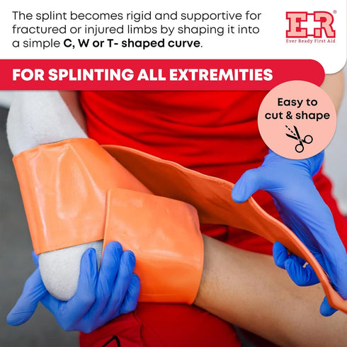 Ever Ready First Aid Universal Aluminum Splint, 24 Inch Rolled, 1