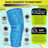 Knee Brace for Women & Men, 2 Pack Compression Sleeve for Pain Relief, Running, Sports, Blue M