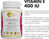 Coco March Natural Vitamin E 400 IU -Mixed Tocopherols, Beauty Ally, 3 Month Supply - Gluten Free, Paleo Friendly, Dairy Free, Keto Friendly, GMO Free, 100 Softgels