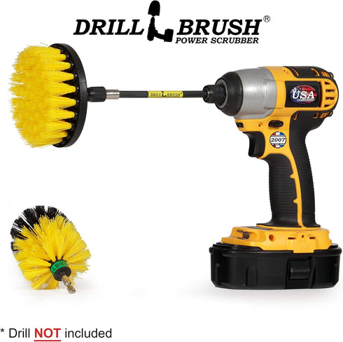 Set Bathroom Accessories - Cleaning Supplies - Drill Brush - Grout Cleaner - Shower Cleaner - Scrub Brush for Shower