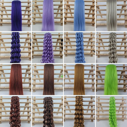 Leticia Baby Blue Braiding Hair - Boho Curly Hair for Braiding, Boho Braids