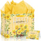 Innovoscape Sunflower Gift Bag Yellow Sunflower Gift Wrapping Bag with Tissue Papers and