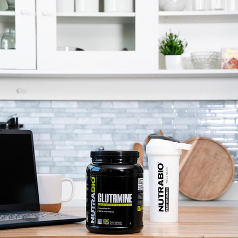NutraBio Pure L-Glutamine Powder - 500 Grams - Muscle Recovery Supplement, No Additives or Fillers