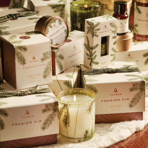 Thymes Frasier Fir Electric Oil Diffuser Refill, Home Fragrance Oil for Use with Electric Aromatherapy Diffusers, 0.25