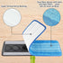 4 PCS Replacement Mop Pads, Microfiber Cleaning Mop Compatible with Bona Mop, Washable & Reusable, 18 Inch, Blue